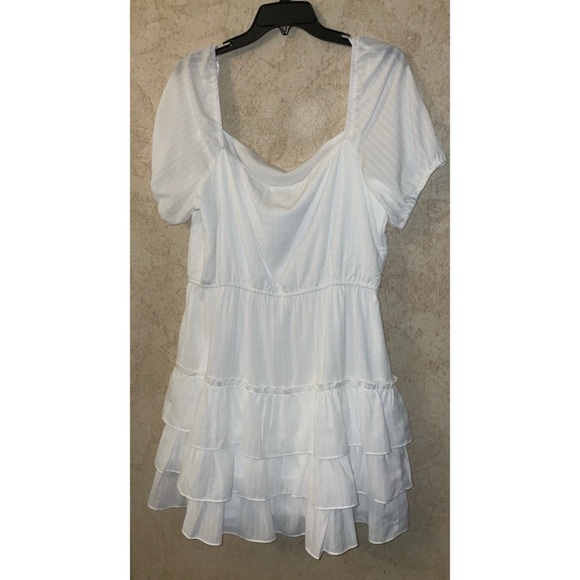 City Triangles Womens Short Sleeve Tiered Dress Juniors - Picture 3 of 5